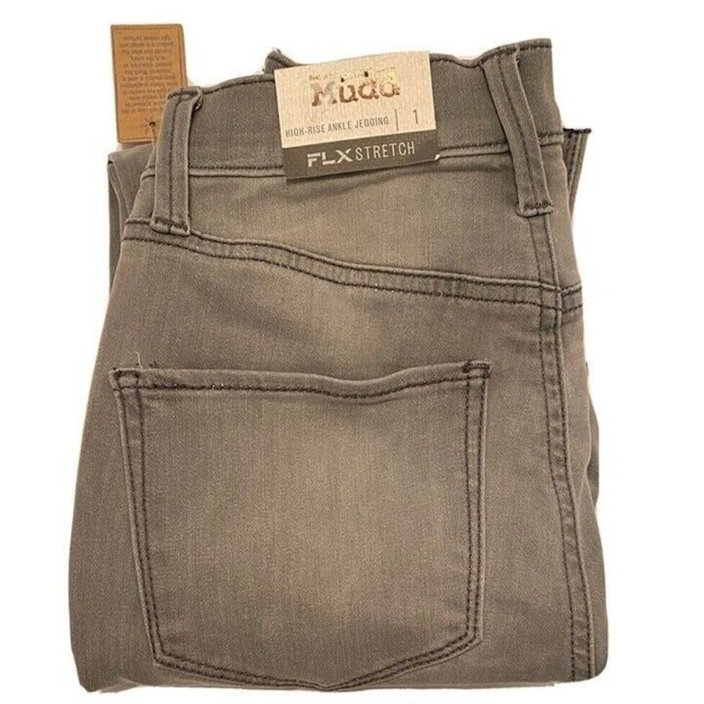 Mudd High Rise Ankle Leggings Jeans, Womens Size 1 22X27 Gray  Denim NWT